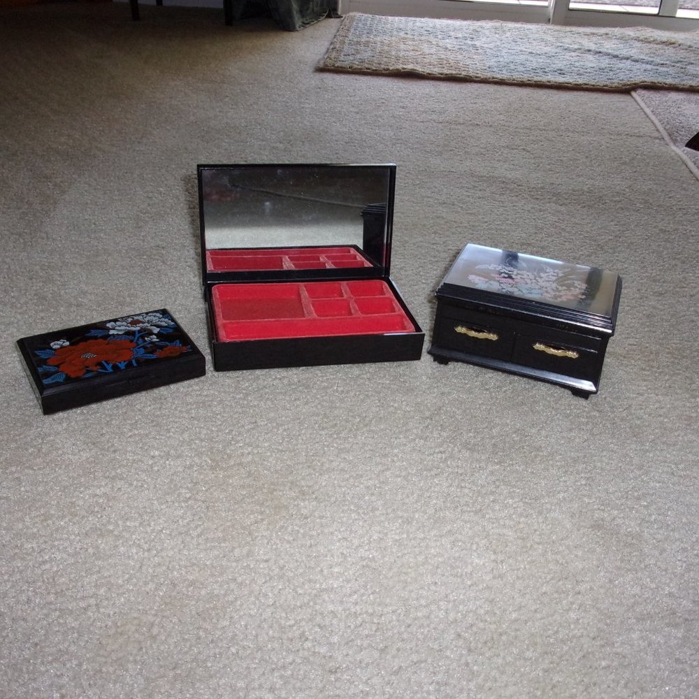 JEWELRY BOXES X3 - Picture 2 of 2